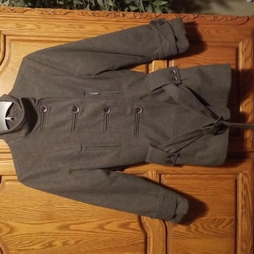 Girl's New York Yoki Grey coat  size 12-14